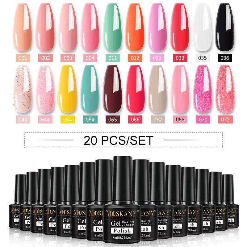 Nail Polish Set With UV Lamp Dryer