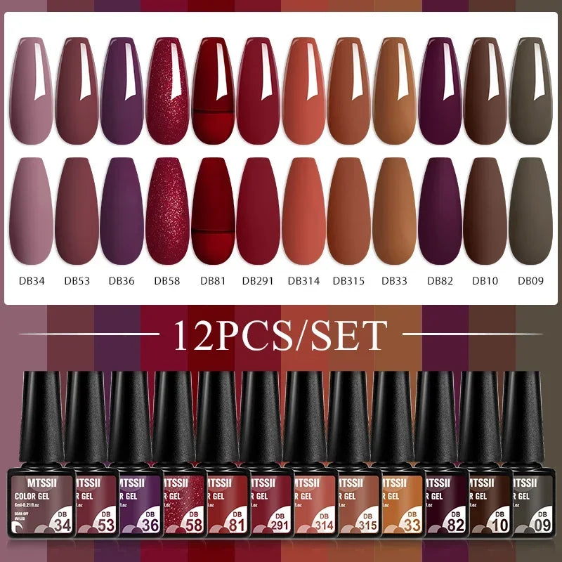 SALE!!!! ADD TO CART FOR DETAILS!!!! 12pcs Gel Nail Polish Set
