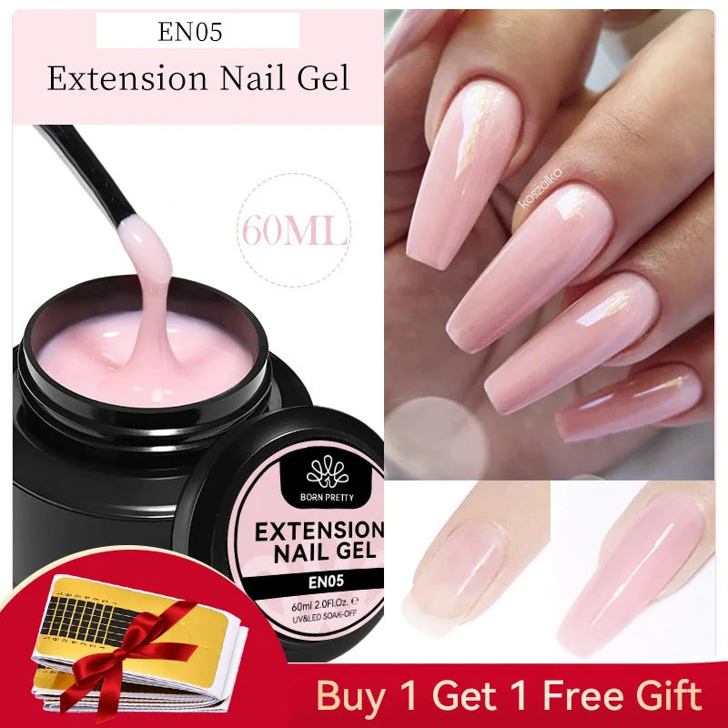 BORN PRETTY 60/30ml Hard Jelly Extension Nail Gel Polish
