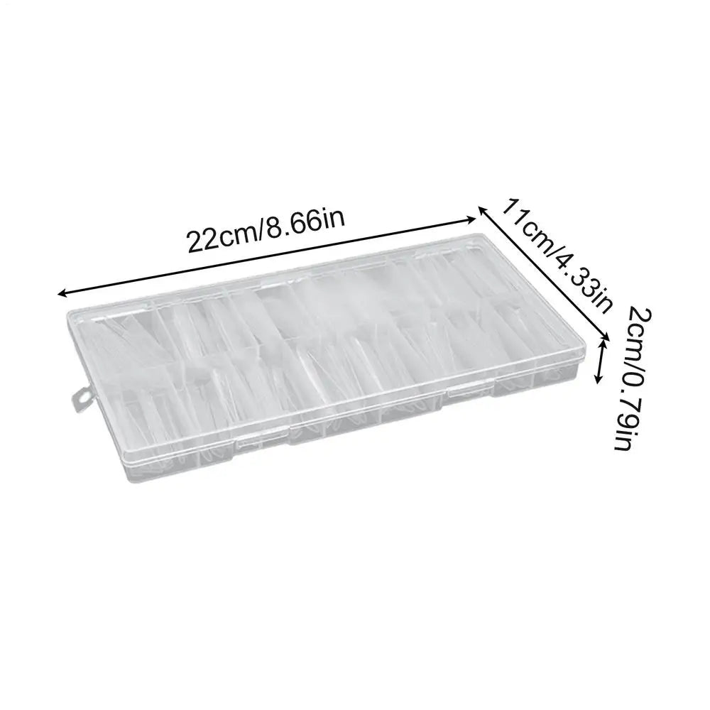 Nail Forms 180Pcs False Nail Tips Clear Nails Extension