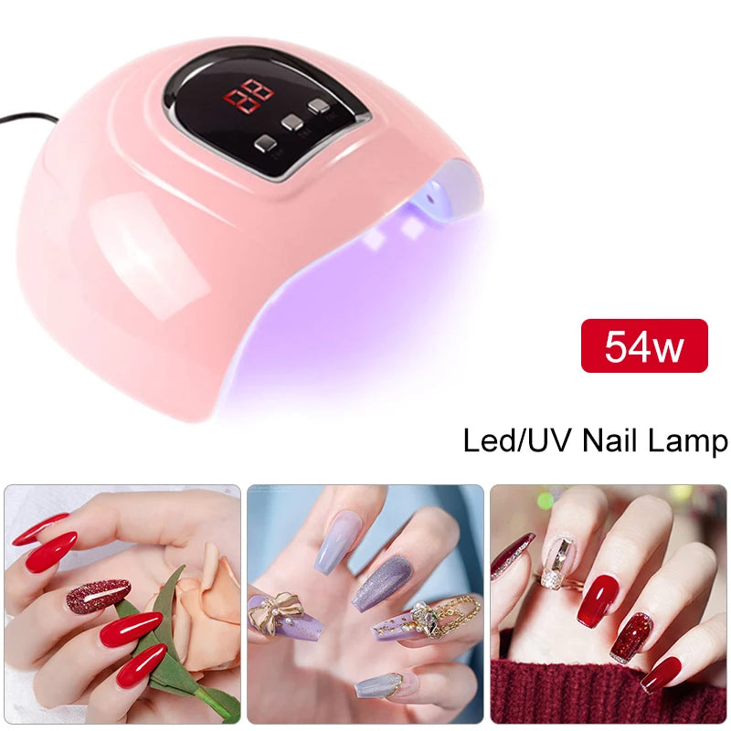 Nail Polish Set With UV Lamp Dryer