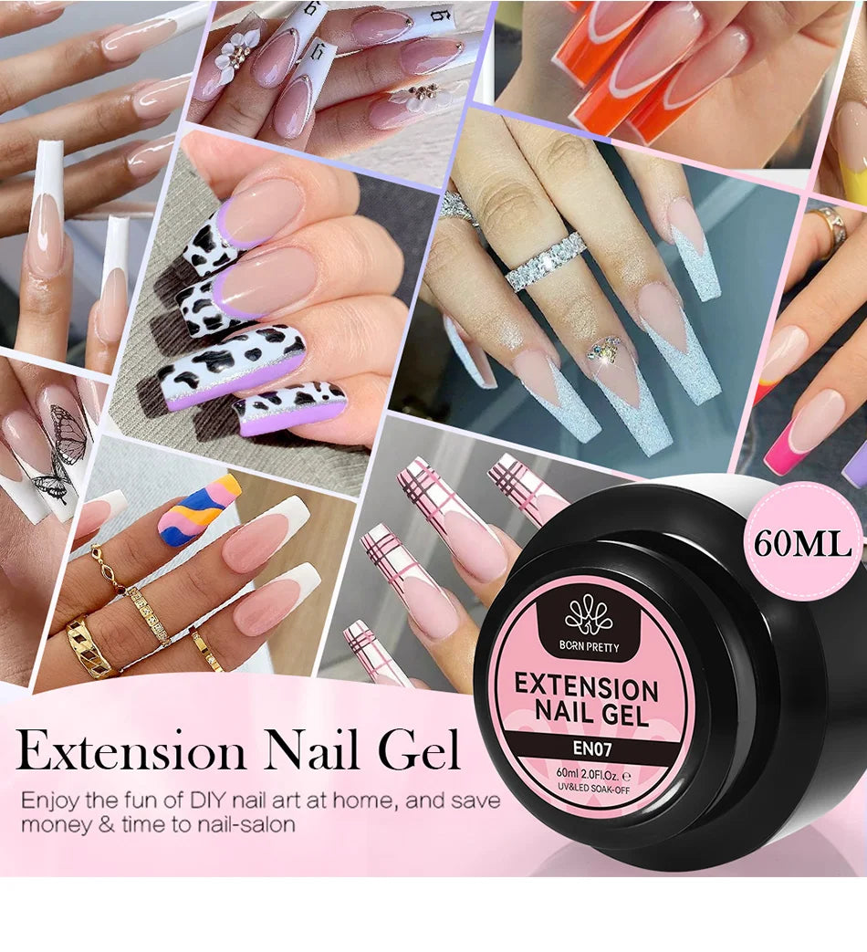 BORN PRETTY 60/30ml Hard Jelly Extension Nail Gel Polish