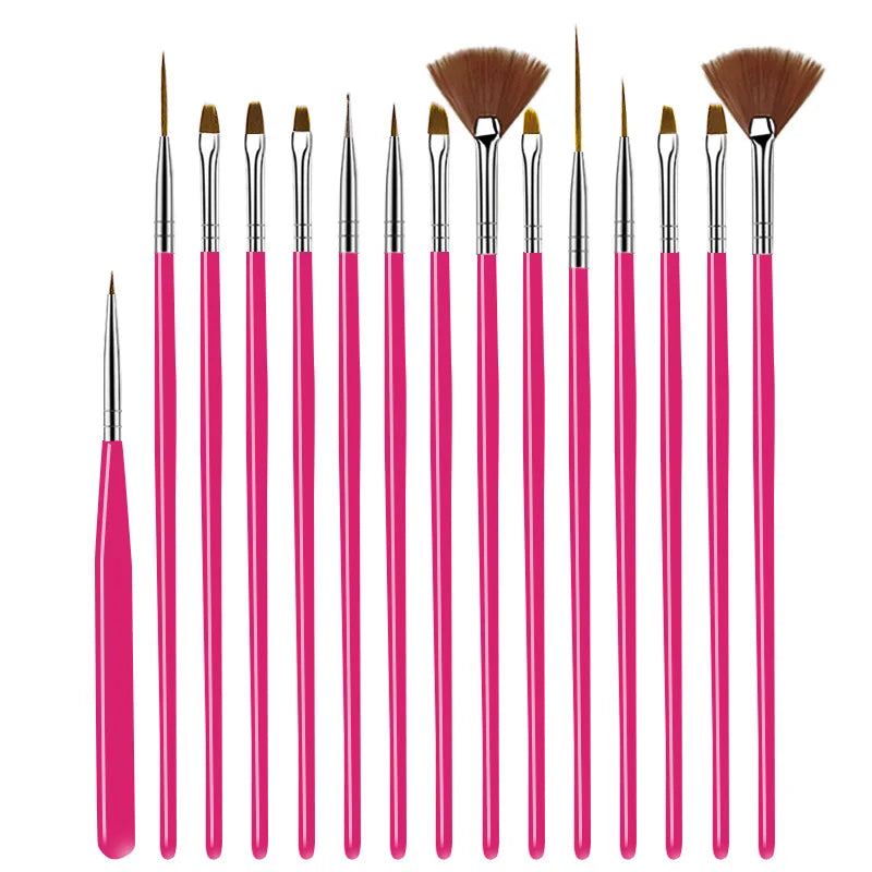 20/15pc Nails Art Brushes Set