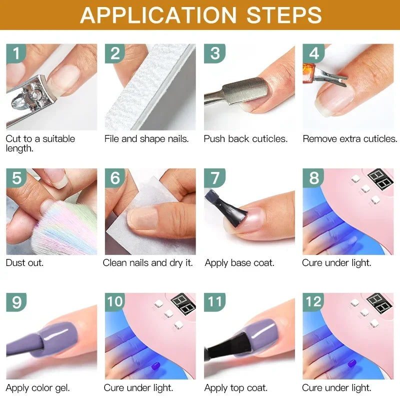 SALE!!!! ADD TO CART FOR DETAILS!!!! 12pcs Gel Nail Polish Set