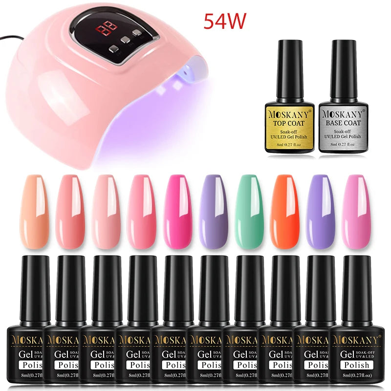 Nail Polish Set With UV Lamp Dryer