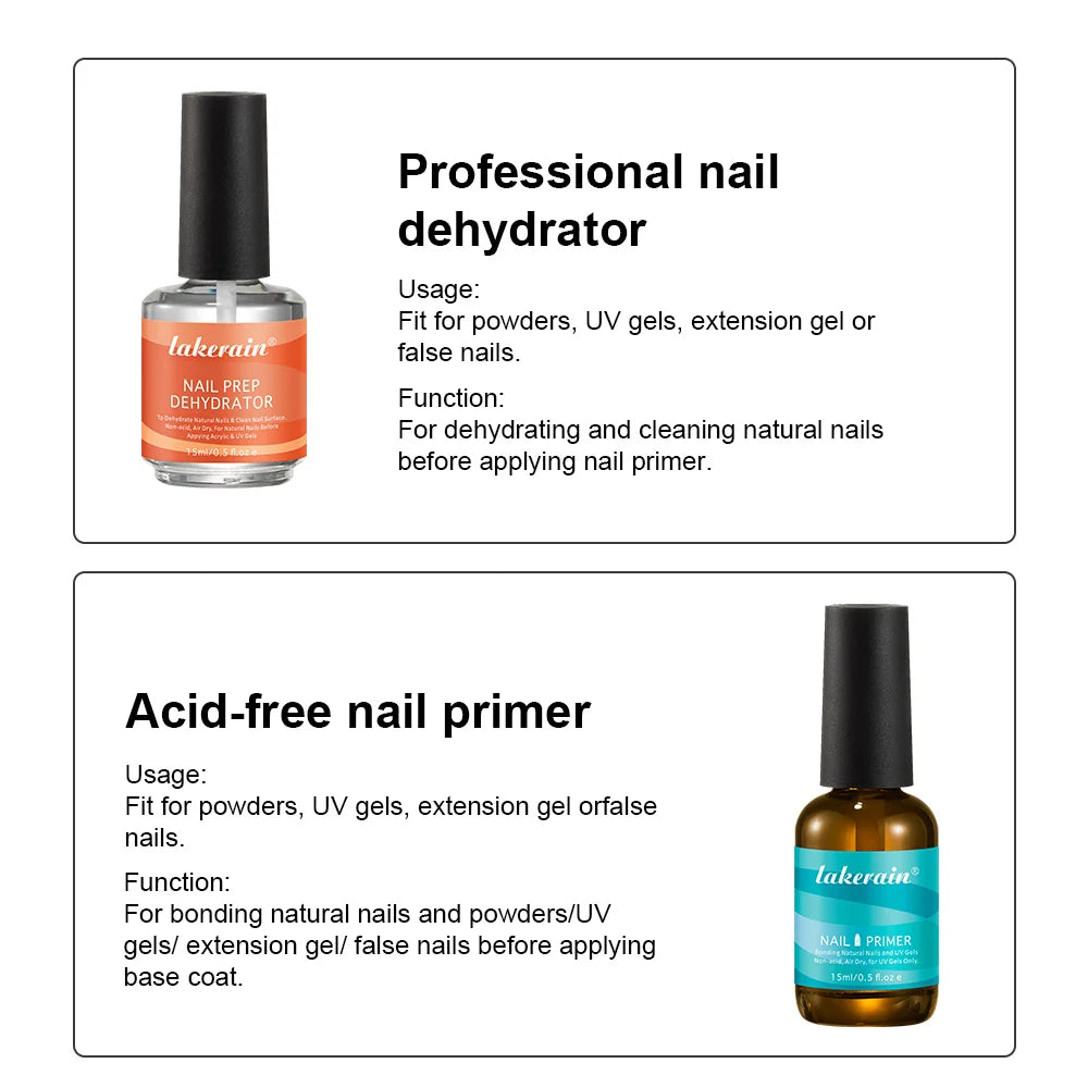 2Pcs 15ml Nail Primer