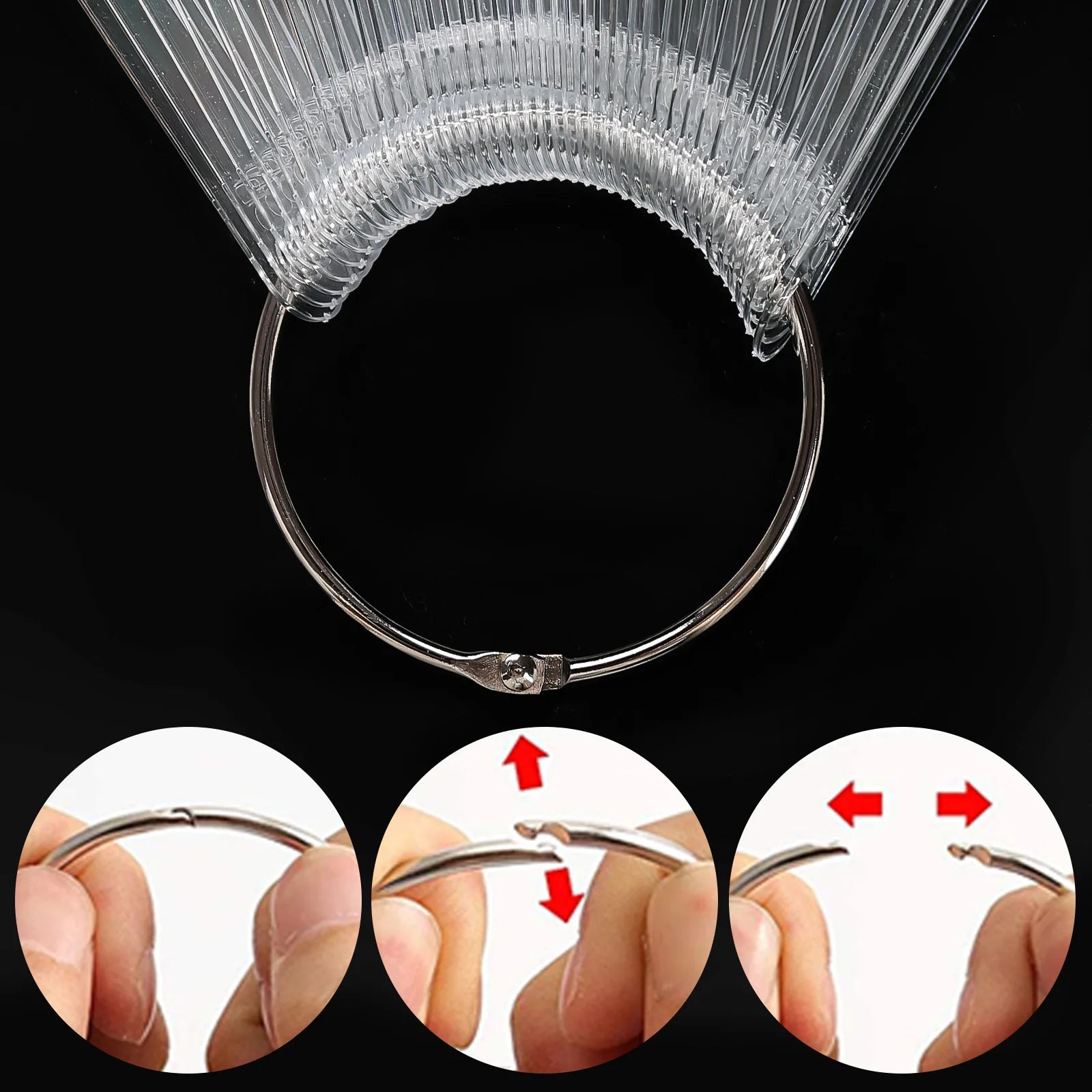 Nail Art Tools Color Chart 50Pcs Nail Tips+ Display Stand