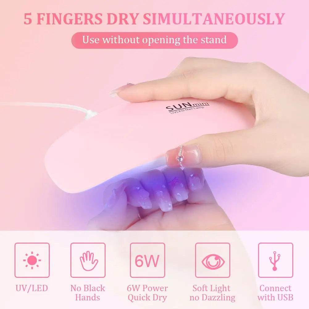 Nail Lamp Foldable 6W UV Lamp