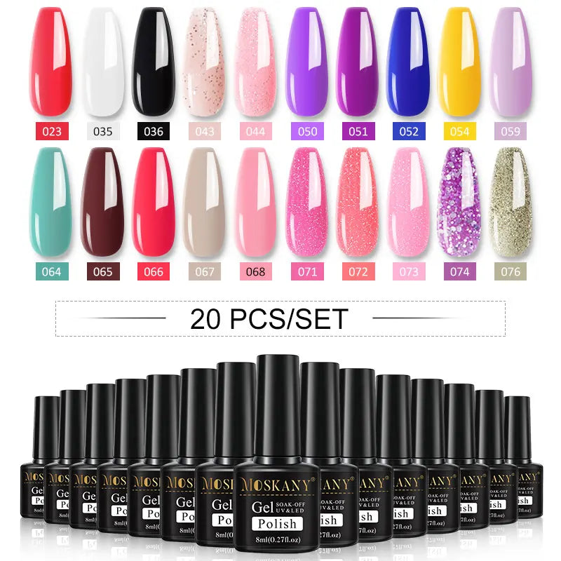 Nail Polish Set With UV Lamp Dryer