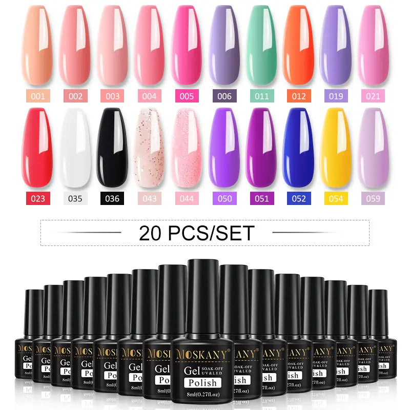 Nail Polish Set With UV Lamp Dryer