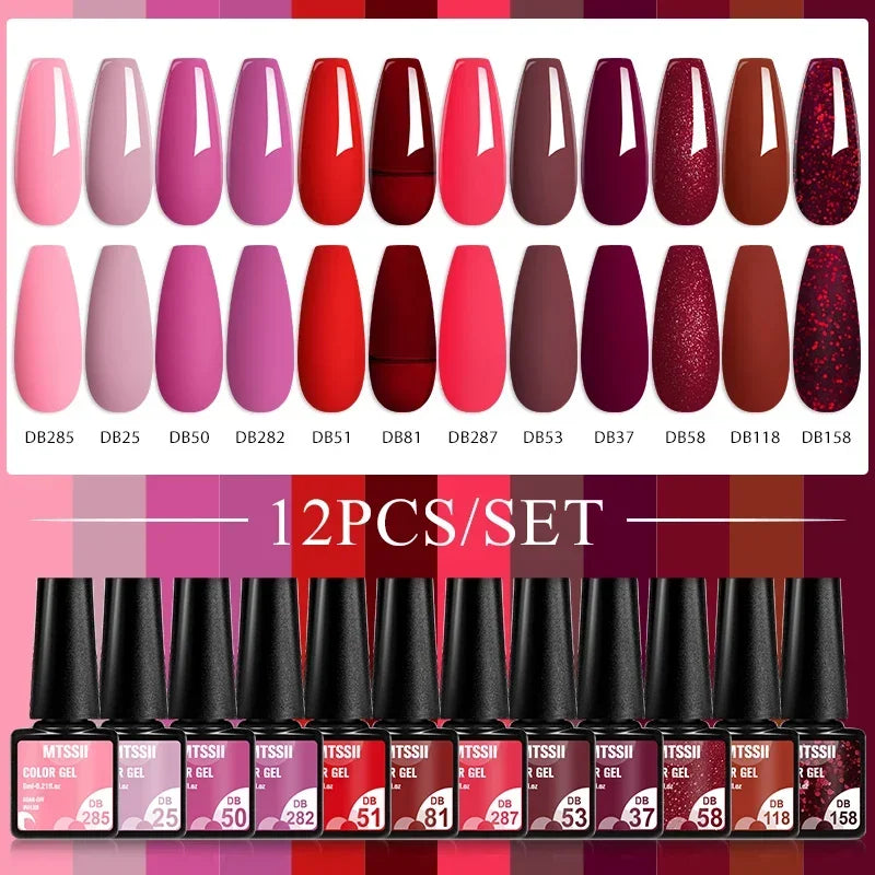 SALE!!!! ADD TO CART FOR DETAILS!!!! 12pcs Gel Nail Polish Set