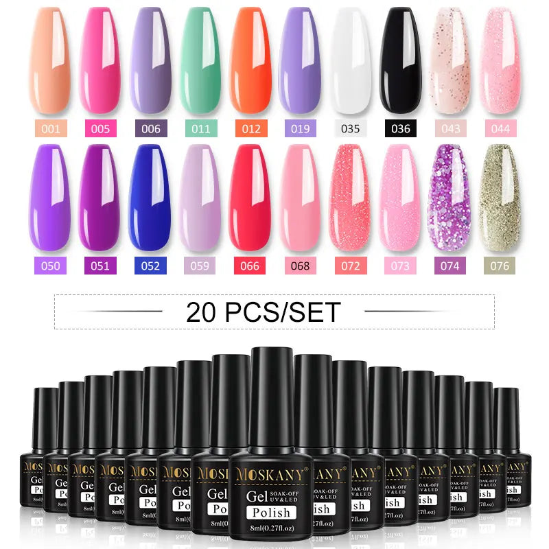 Nail Polish Set With UV Lamp Dryer