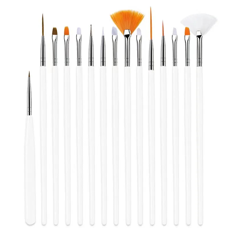 20pcs Nail Art Brush Set UV Gel Polish Pen