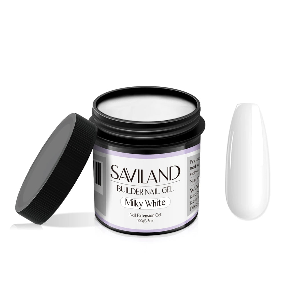 Saviland 100g Builder Nail Gel White Nude Pink