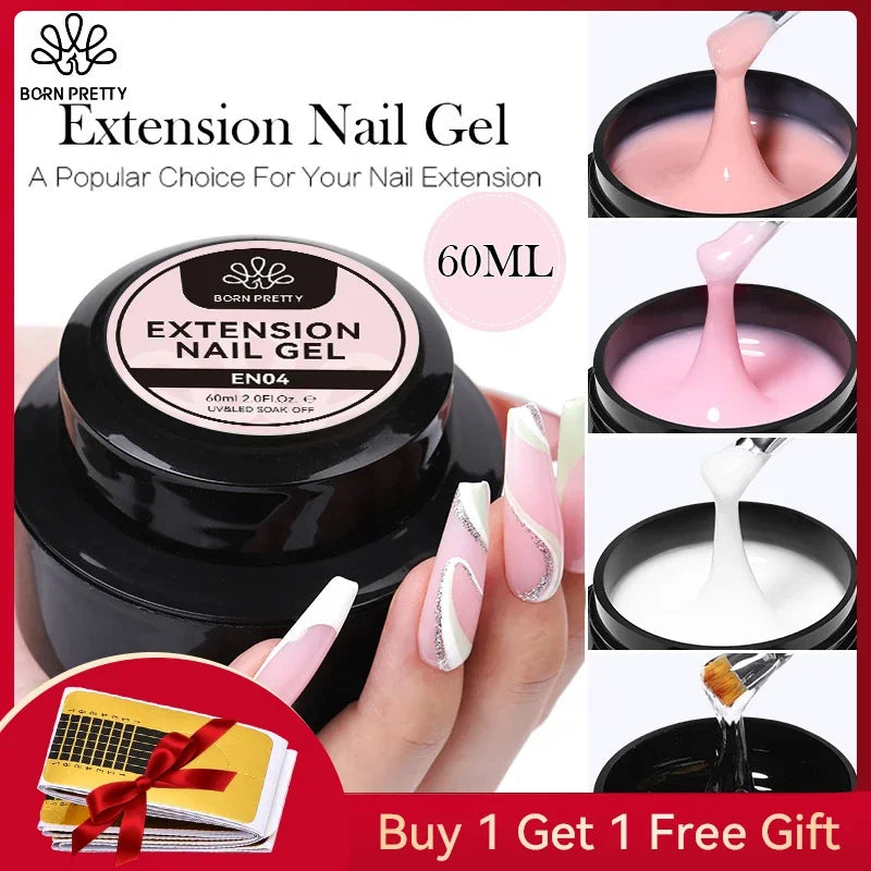 BORN PRETTY 60/30ml Hard Jelly Extension Nail Gel Polish