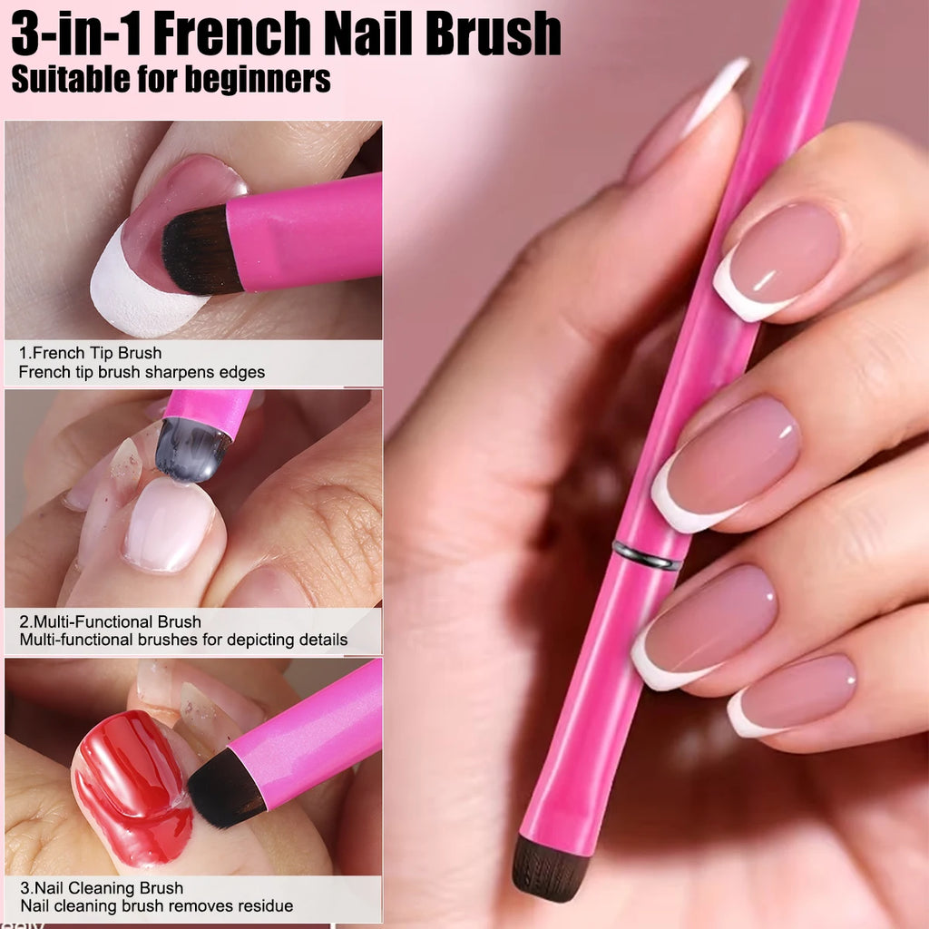 Gel nail polish brush