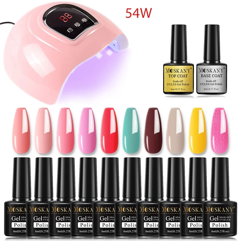 Nail Polish Set With UV Lamp Dryer