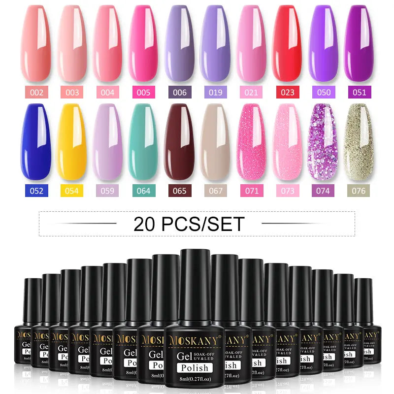 Nail Polish Set With UV Lamp Dryer