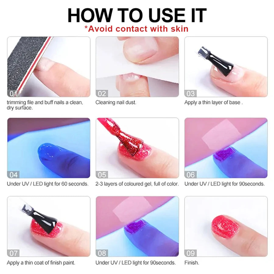 6Pcs 15Ml Nail Gel Polish Set