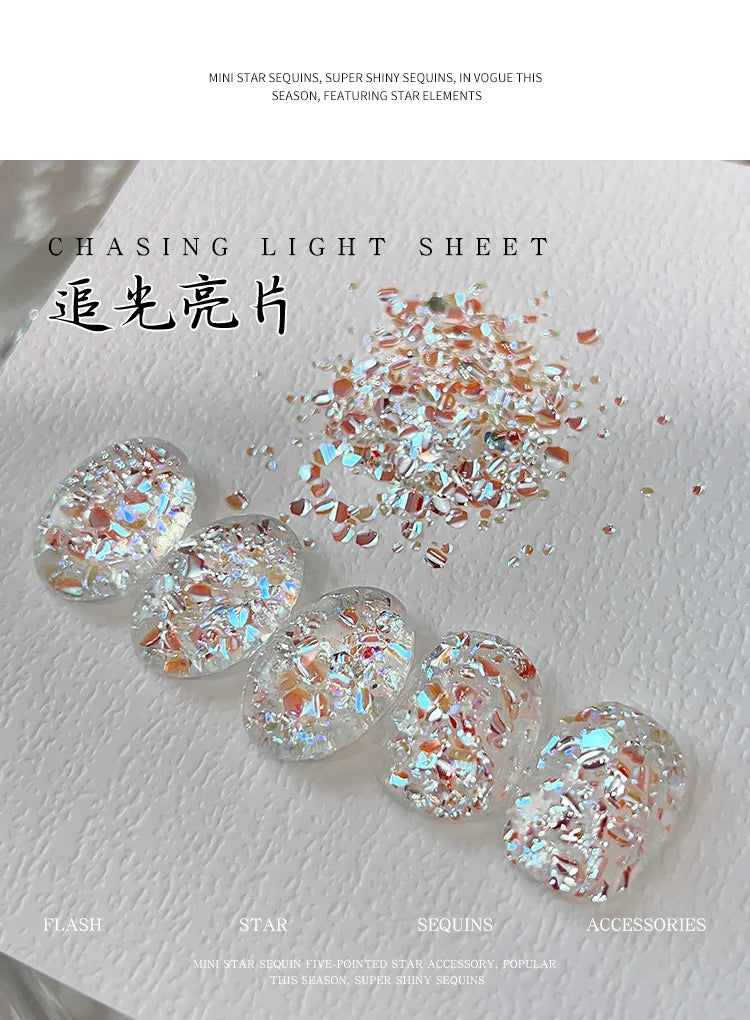 5g/Bottle Holographic Chunky Nail Glitter