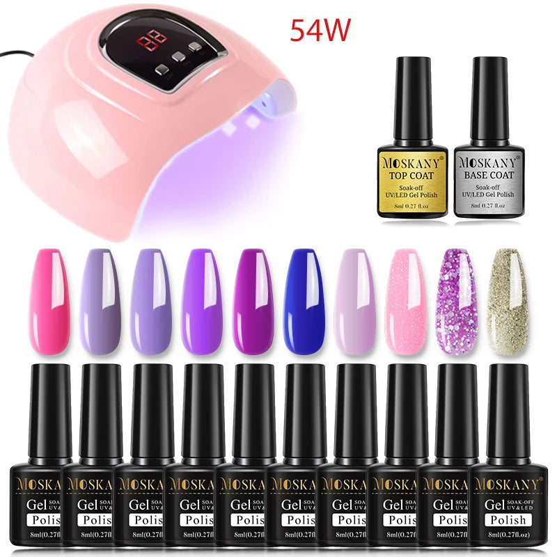 Nail Polish Set With UV Lamp Dryer