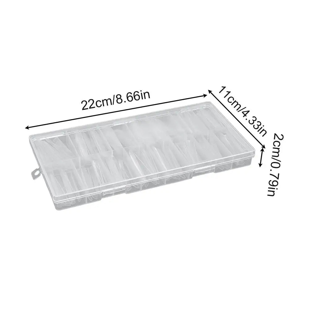Nail Forms 180Pcs False Nail Tips Clear Nails Extension