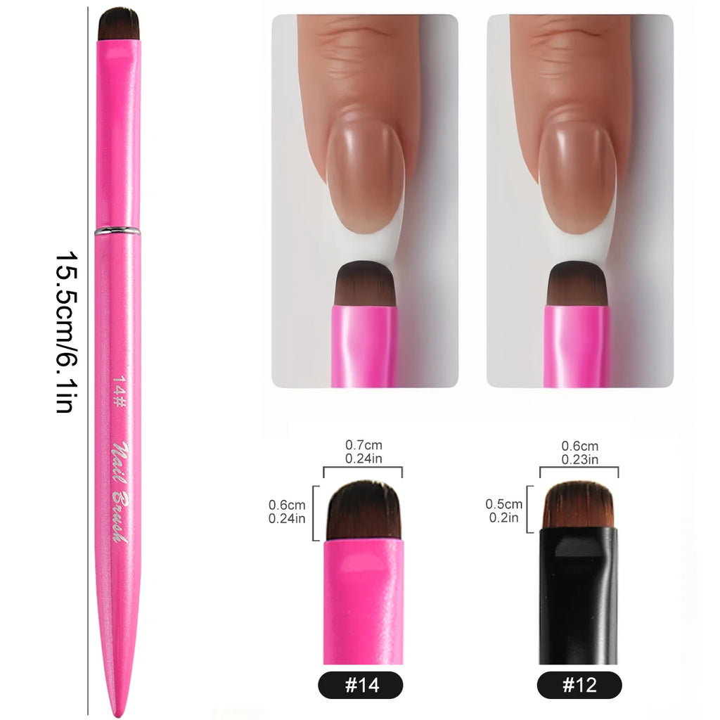 Gel nail polish brush