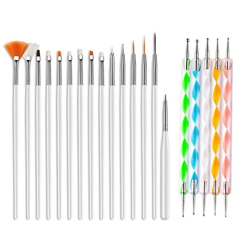 20/15pc Nails Art Brushes Set