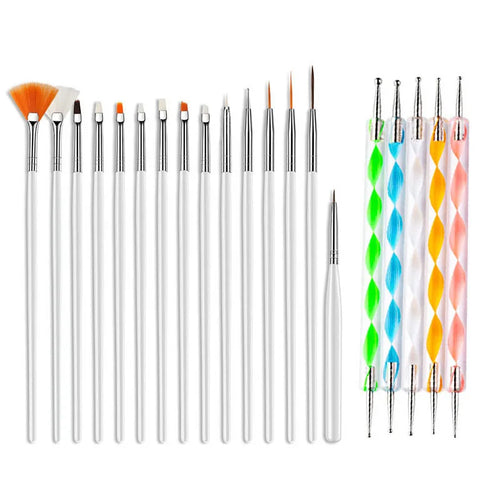 20/15pc Nails Art Brushes Set