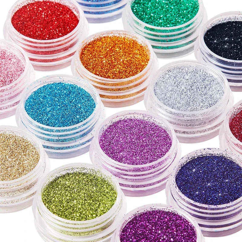 40 Colors Nail Glitter Set