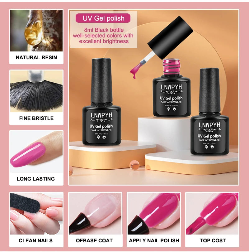 SALE!!!! ADD TO CART FOR DETAILS!!!! All In One Gel Nail Polish Kit