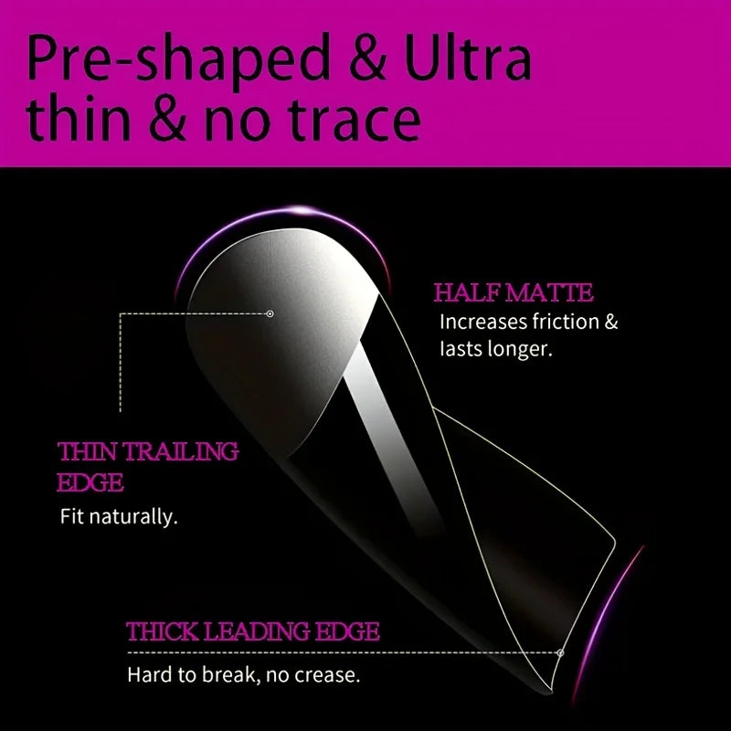 120pcs Medium Square Acrylic Nail Tips