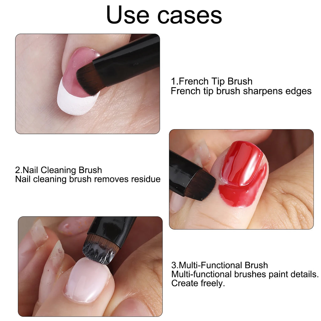 Gel nail polish brush
