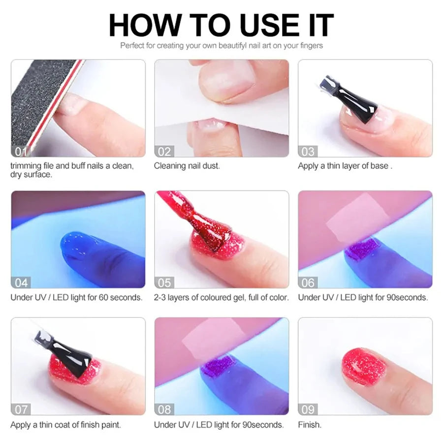 6Pcs 15Ml Nail Gel Polish Set