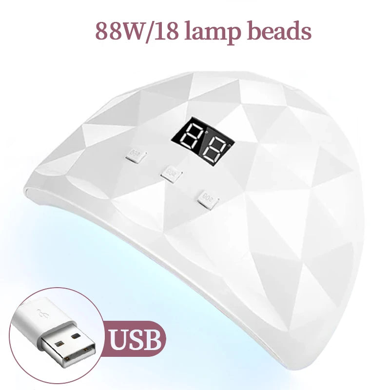LULAA 88W Nail Dryer Lamp UV Light For Nails