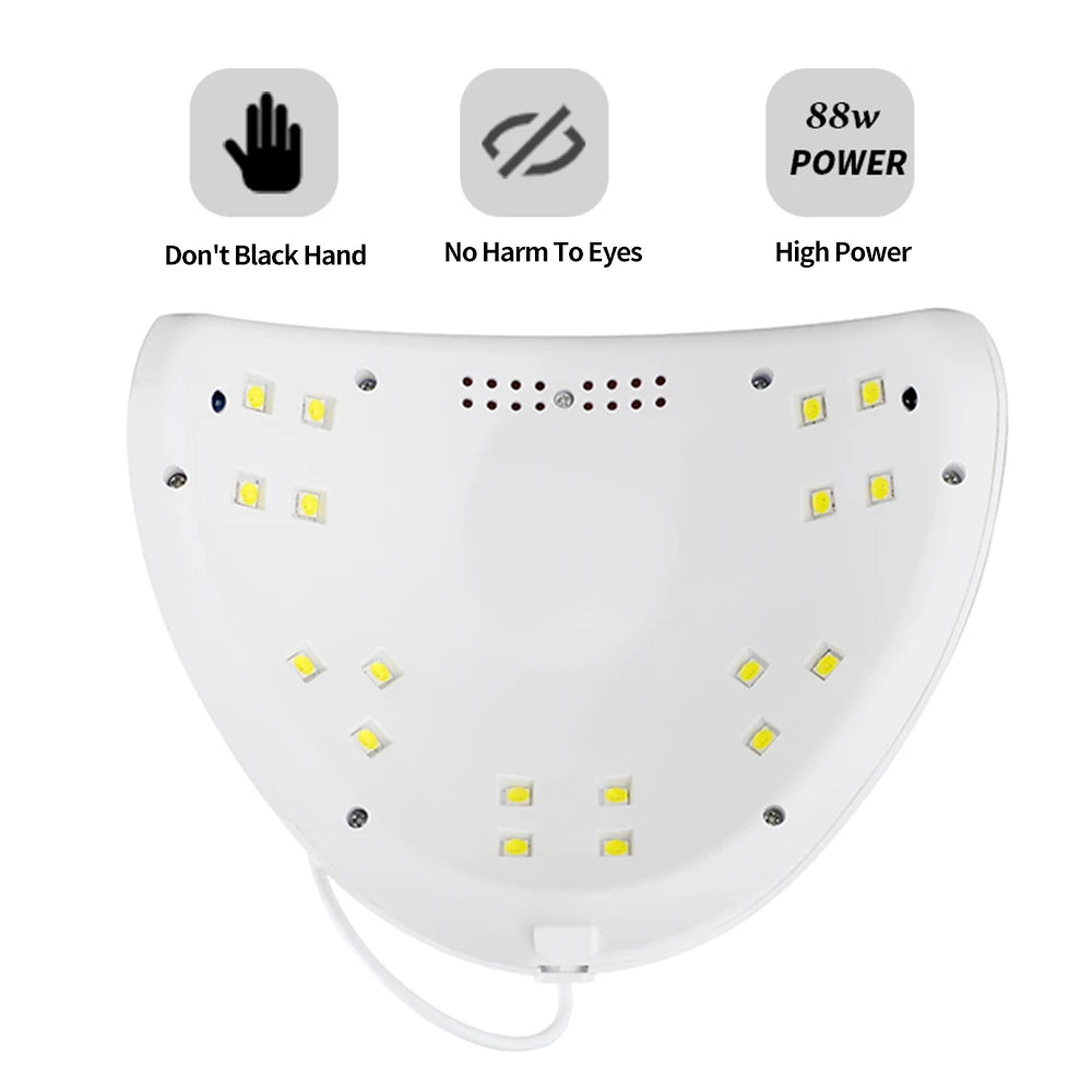 LULAA 88W Nail Dryer Lamp UV Light For Nails
