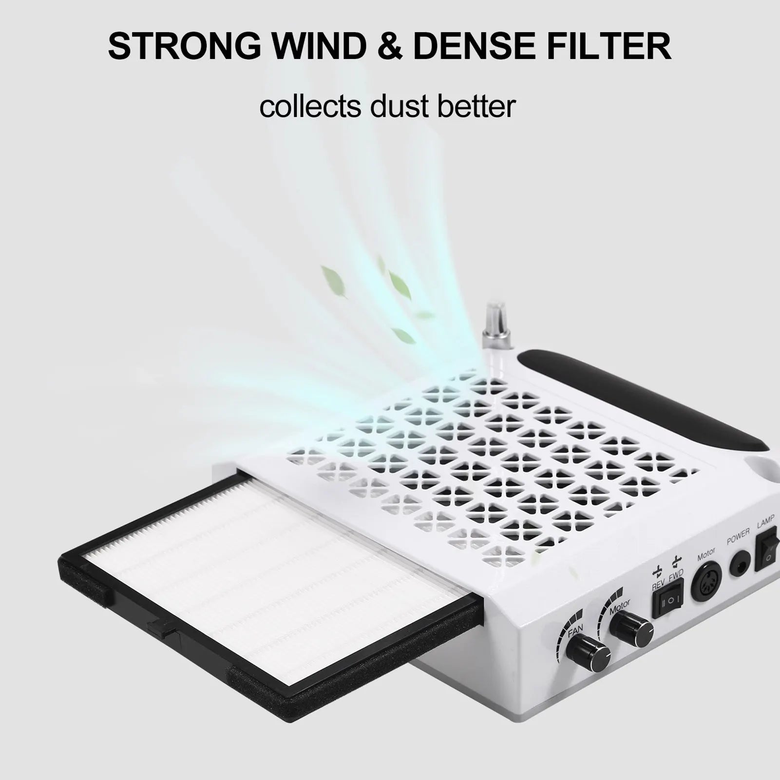 Nail Dust Collector With UV Lamp