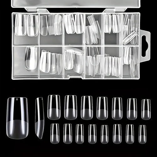 120pcs Medium Square Acrylic Nail Tips