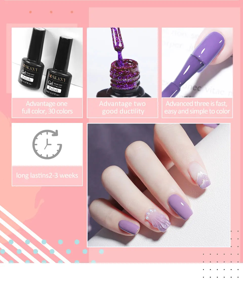 Nail Polish Set With UV Lamp Dryer