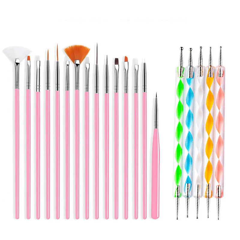 20/15pc Nails Art Brushes Set