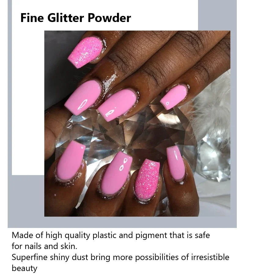 40 Colors Nail Glitter Set