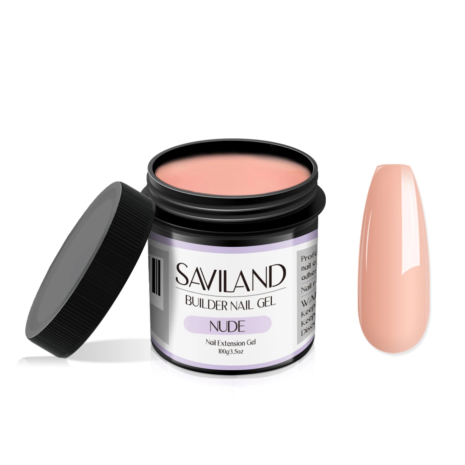 Saviland 100g Builder Nail Gel White Nude Pink