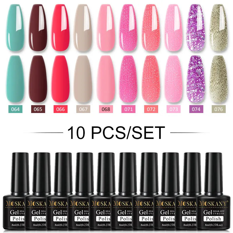 Nail Polish Set With UV Lamp Dryer