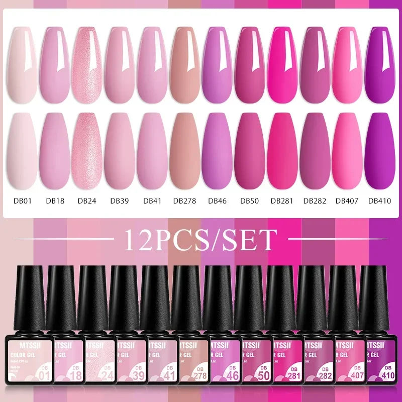 SALE!!!! ADD TO CART FOR DETAILS!!!! 12pcs Gel Nail Polish Set