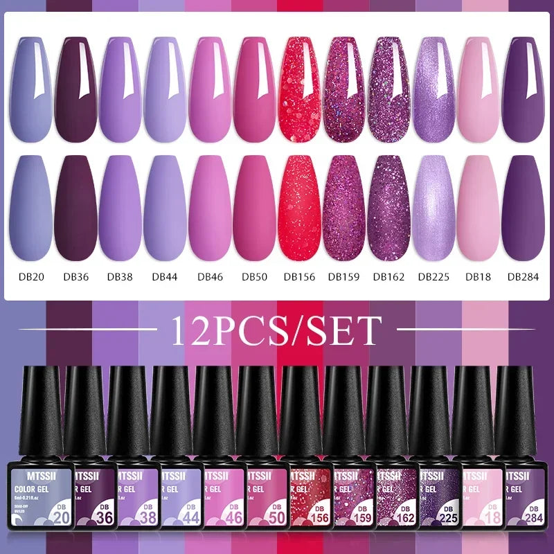 SALE!!!! ADD TO CART FOR DETAILS!!!! 12pcs Gel Nail Polish Set