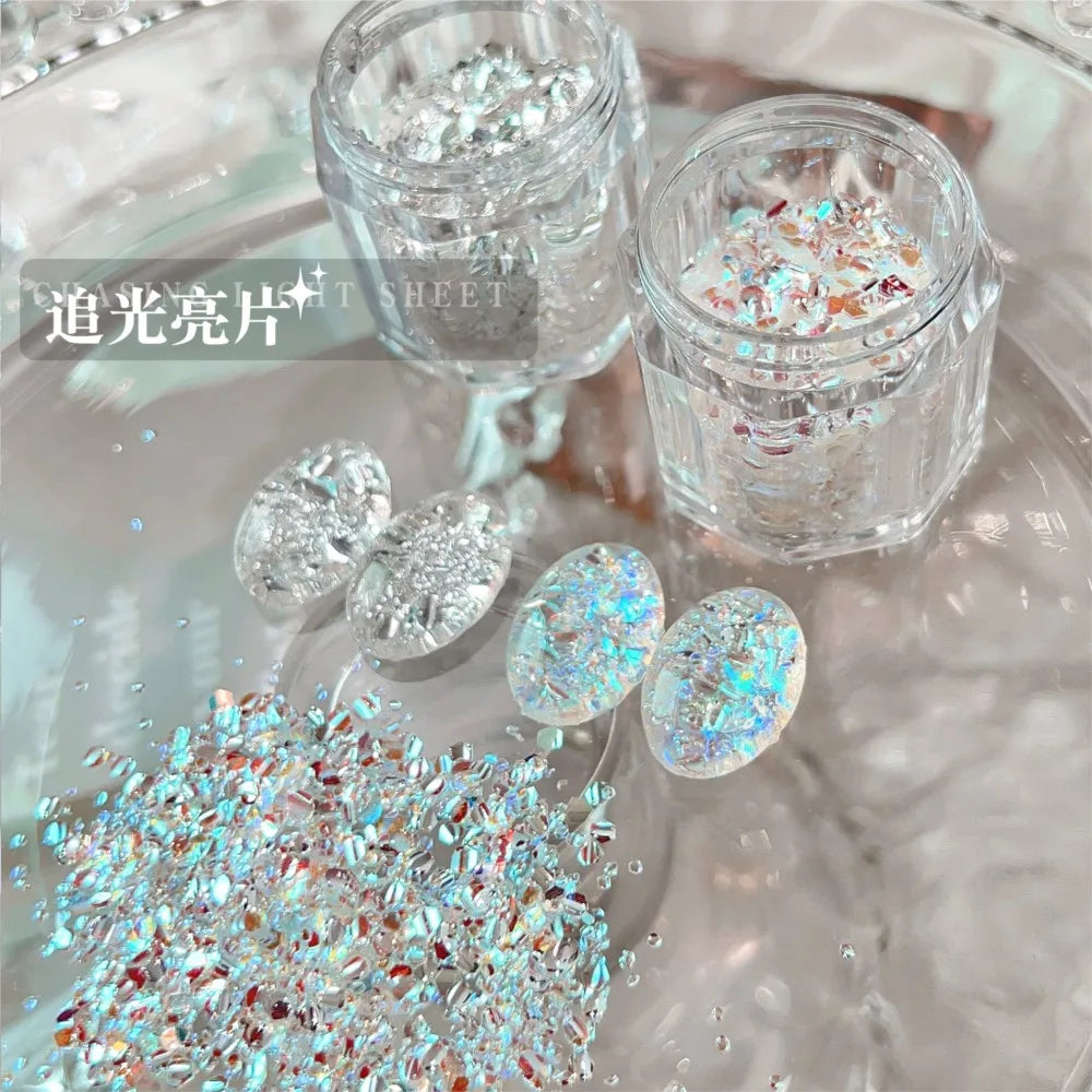 5g/Bottle Holographic Chunky Nail Glitter