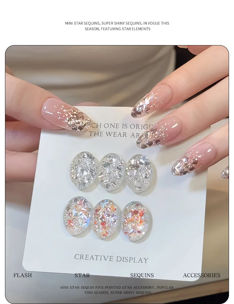 5g/Bottle Holographic Chunky Nail Glitter