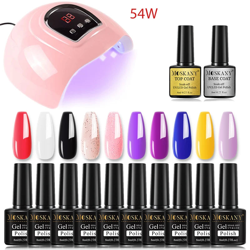 Nail Polish Set With UV Lamp Dryer