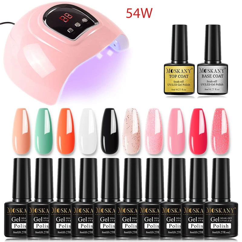 Nail Polish Set With UV Lamp Dryer