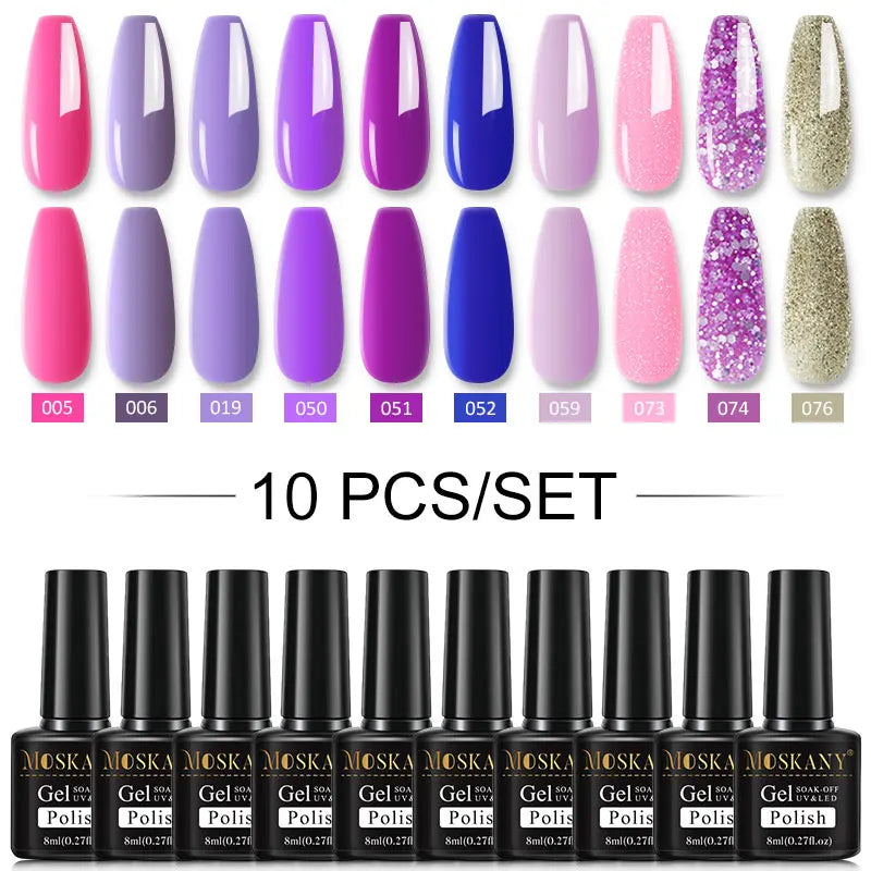 Nail Polish Set With UV Lamp Dryer